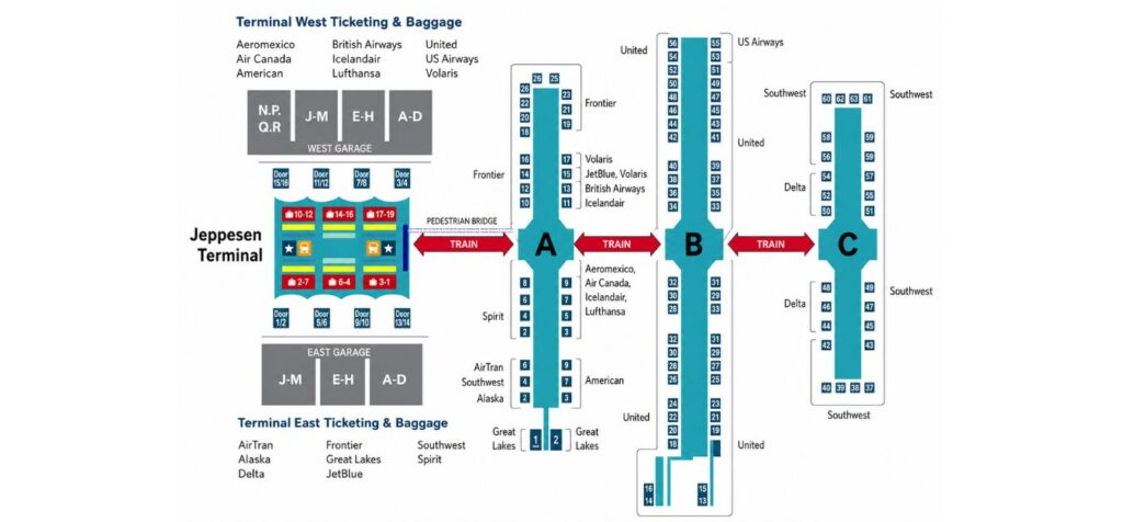 Denver International Airport (DEN) Map