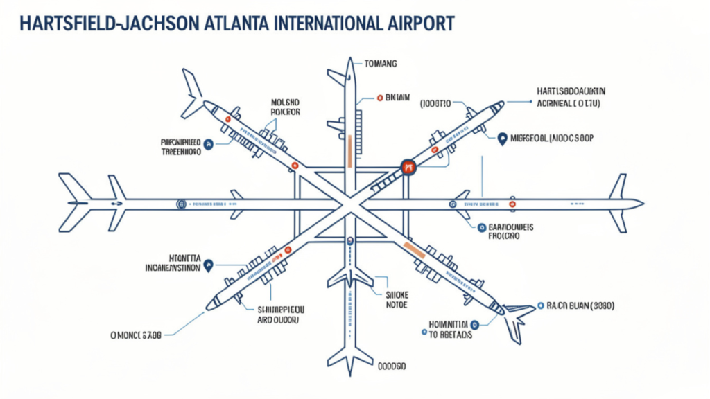 Hartsfield-Jackson Atlanta International Airport (ATL) Map