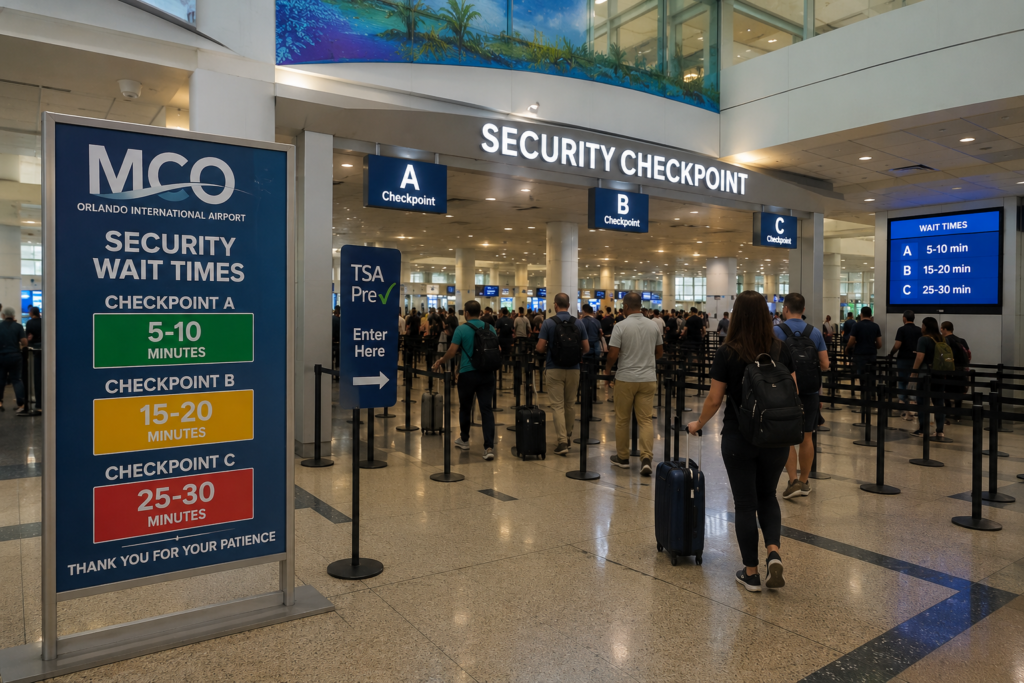 Orlando International Airport (MCO) Security Wait Times