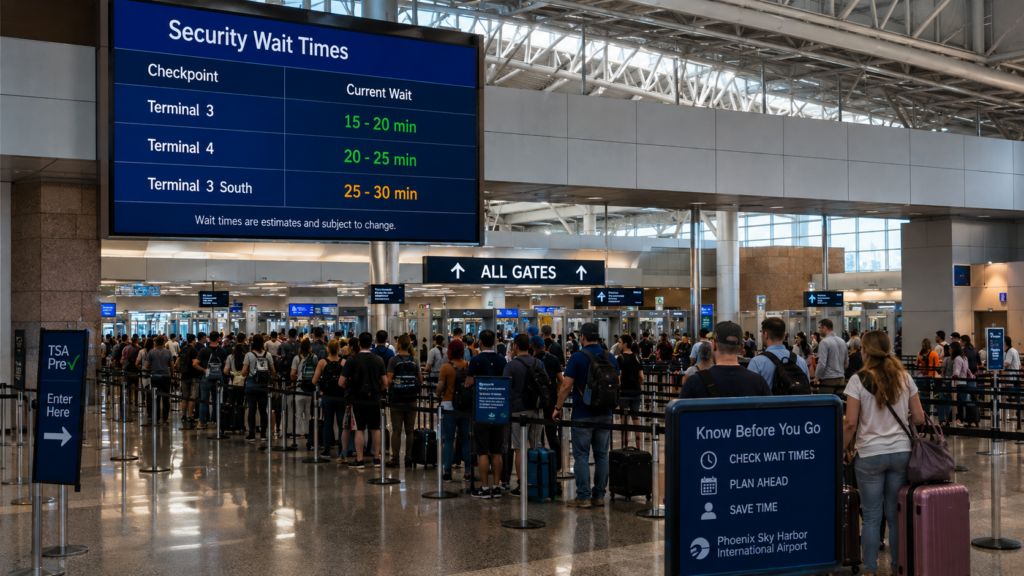 Phoenix Sky Harbor International Airport (PHX) Security Wait Times