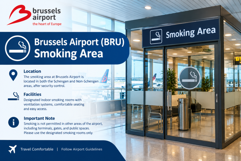Brussels Airport (BRU) Smoking Area