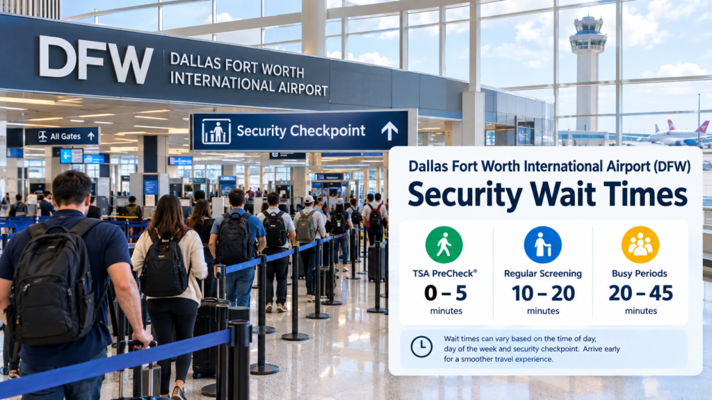 Dallas Fort Worth International Airport (DFW) Security Wait Times